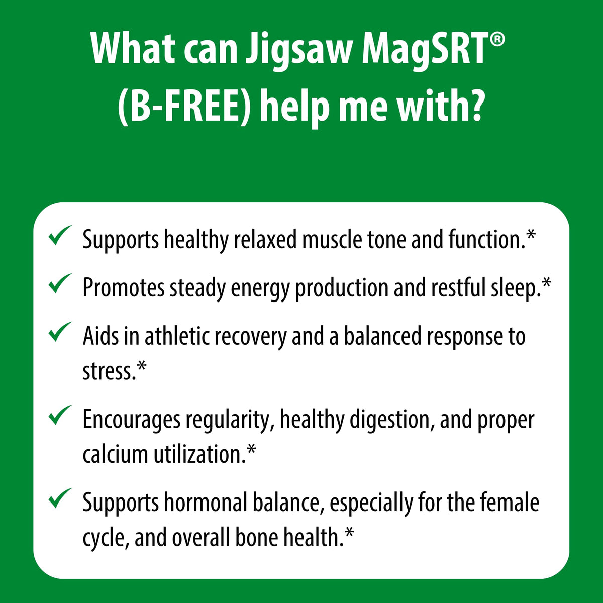 Jigsaw Health MagSRT B-Free emballage ouvert