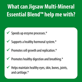 Jigsaw Health Multi-Mineral capsules dans un environnement de vie saine
