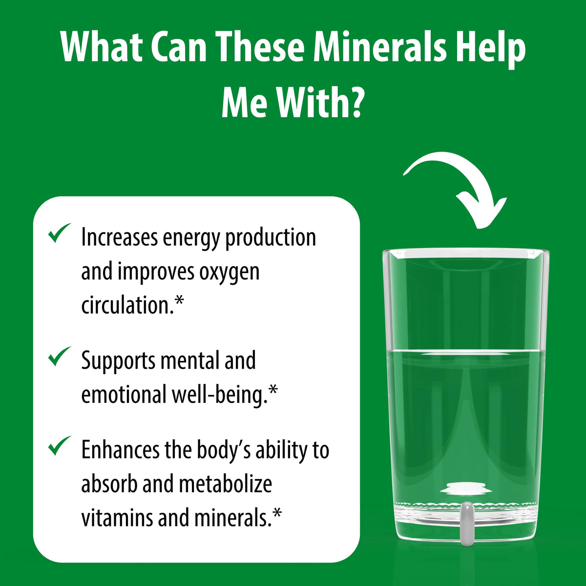 Jigsaw Health Multi-Mineral côté de la boîte avec informations nutritionnelles