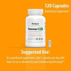 Jigsaw Health Pureway-C Plus avec un verre d'eau