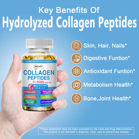 JINGYAT Collagène Peptides Softgels 109g, vue arrière