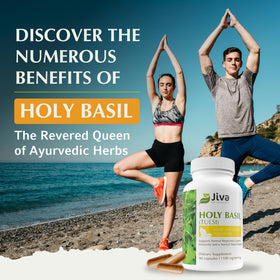 Jiva Botanicals Capsules Basilic Sacré 1100mg - prise de deux capsules