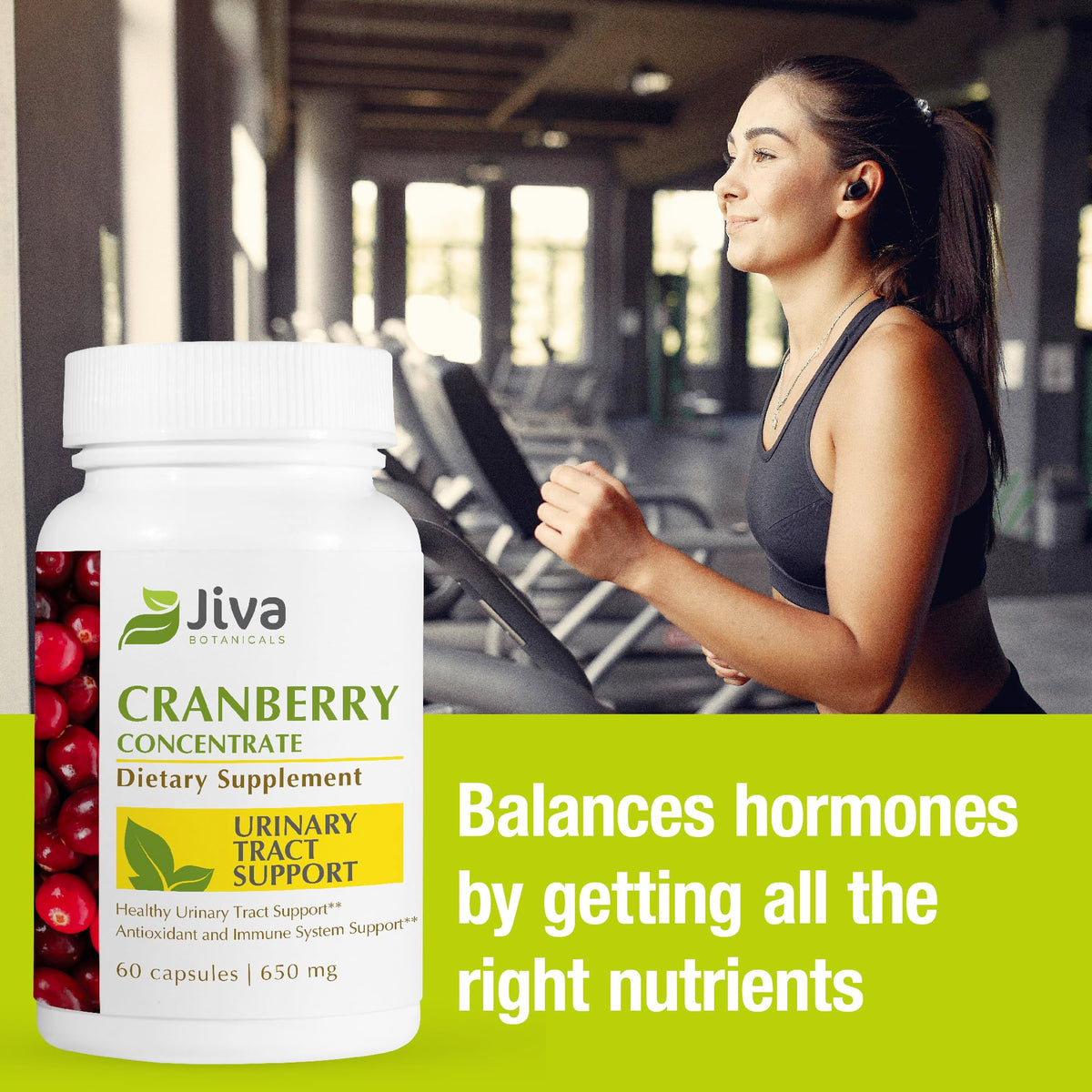 Jiva Botanicals Complément Alimentaire Canneberge sur une table