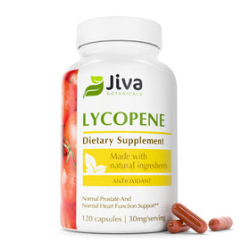 Jiva Botanicals Lycopène 30mg Complément Alimentaire 120 Capsules vue de face