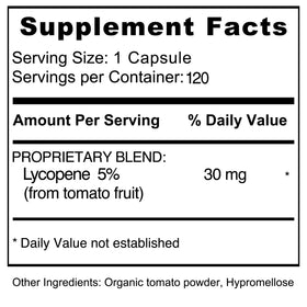 Jiva Botanicals Lycopène 30mg en usage quotidien