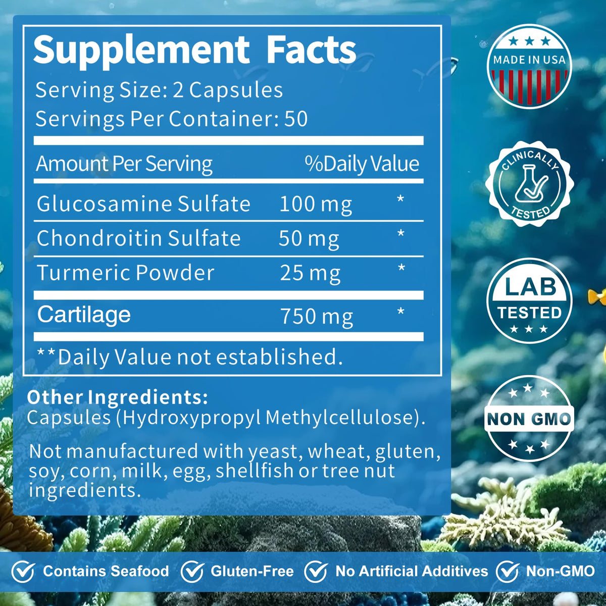 Jkrova Cartilage 750mg boîte ouverte avec capsules visibles