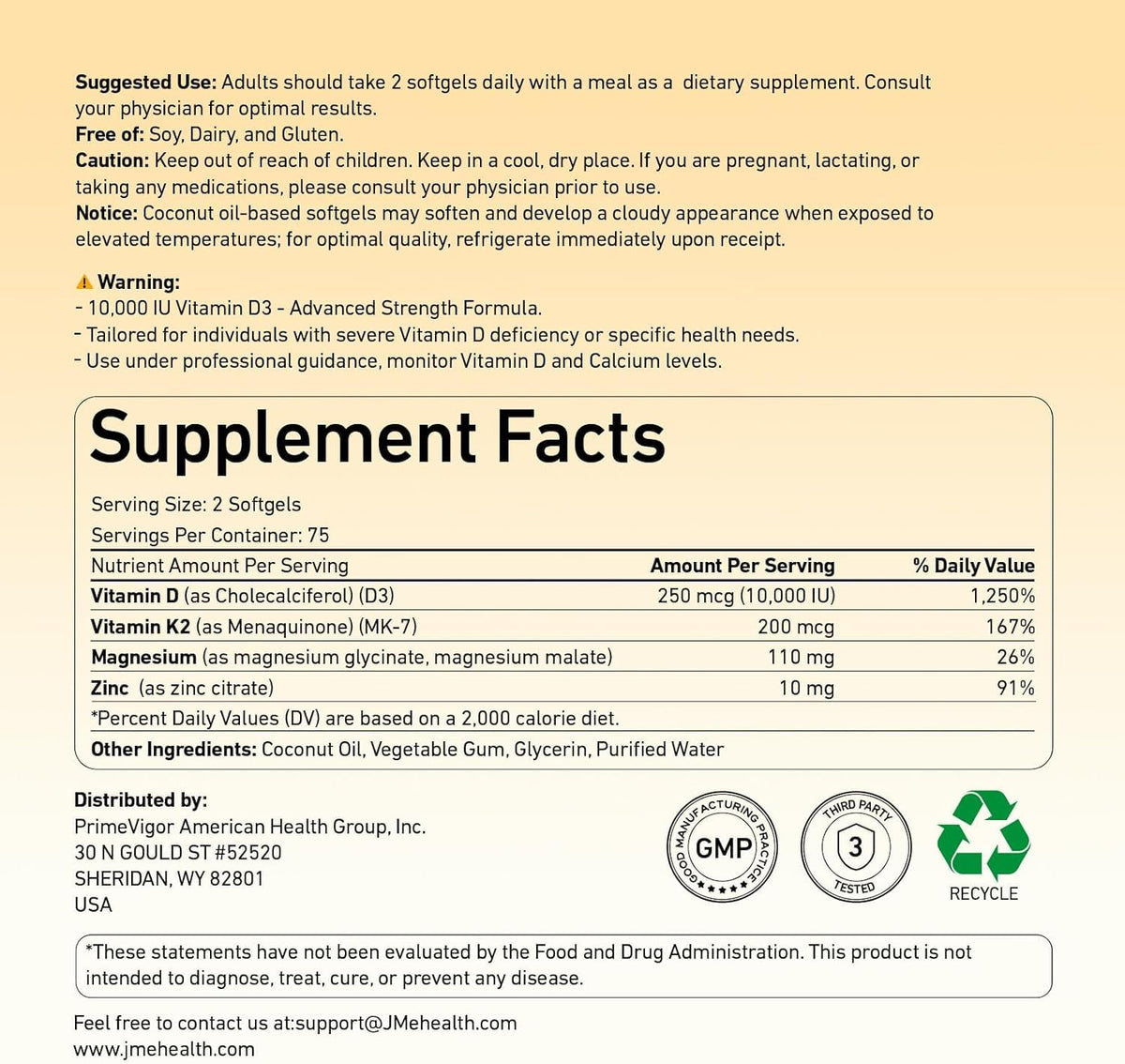 JME Vitamine D3 K2 avec Magnésium dans un environnement naturel
