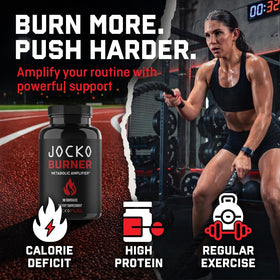 Jocko Fuel Brûleur de Graisse 100g sur un fond de cuisine