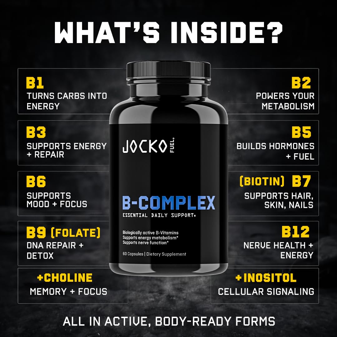 Jocko Fuel Complexe B Vitamines - présentation du produit sur fond neutre