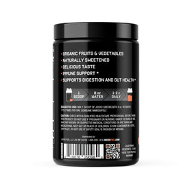 Jocko Fuel Daily Greens Poudre Superaliment 30 Portions, Pêche avec cuillère