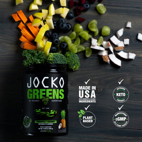 Jocko Fuel Daily Greens Poudre Superaliment Ananas Coco avec fruits frais