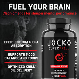 Jocko Fuel Huile de Krill Antartique 1000mg gélules à l'intérieur
