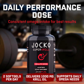 Jocko Fuel Huile de Krill Antartique 1000mg gélules avec vanille