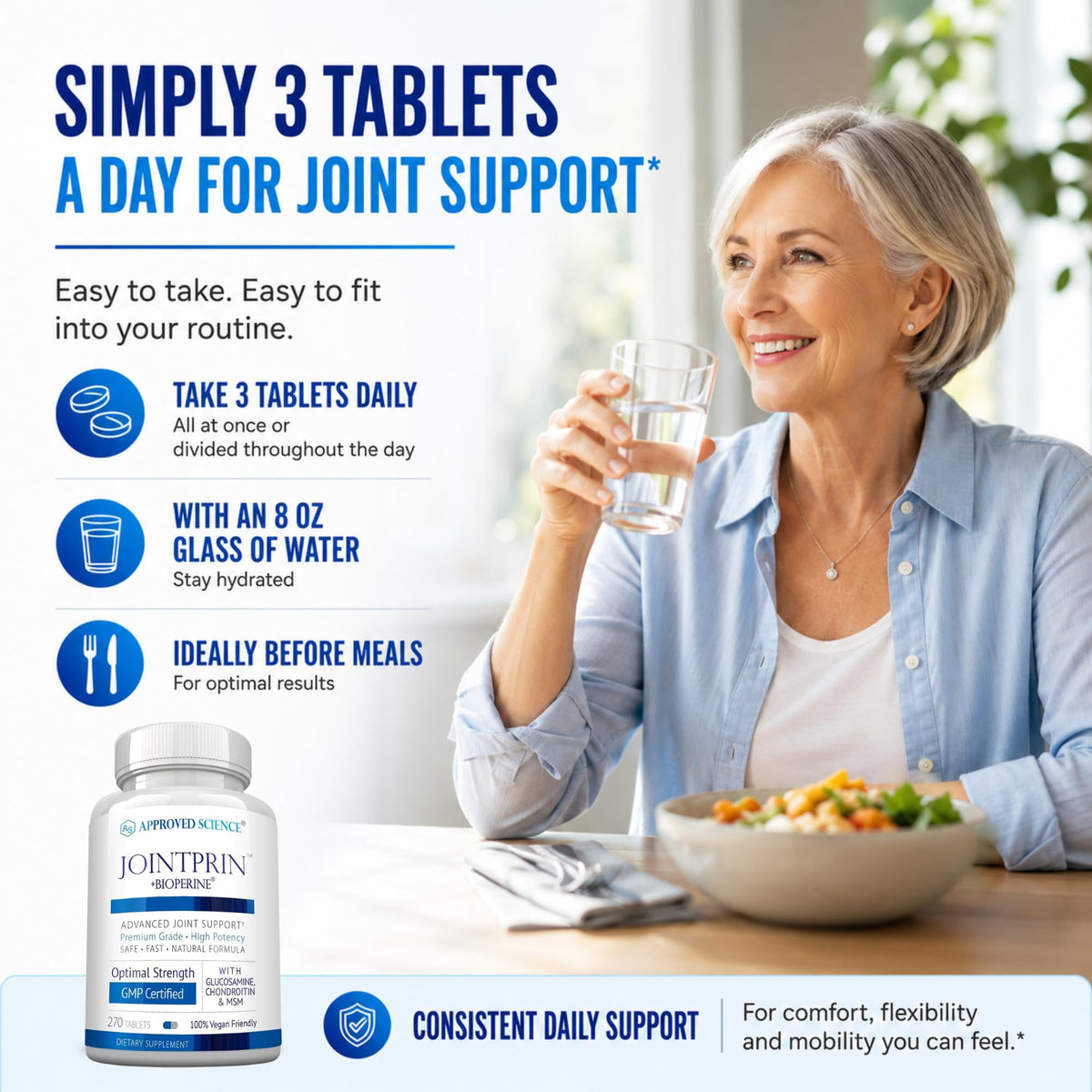 Jointprin d'Approved Science - Complément dans un environnement naturel