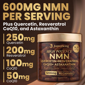 JonterKing NMN 1200mg, capsules en main