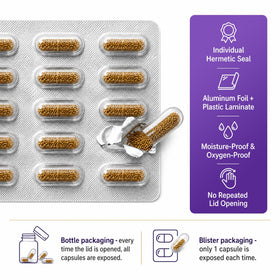 Jorrwatee Lactobacillus Reuteri capsules on a table