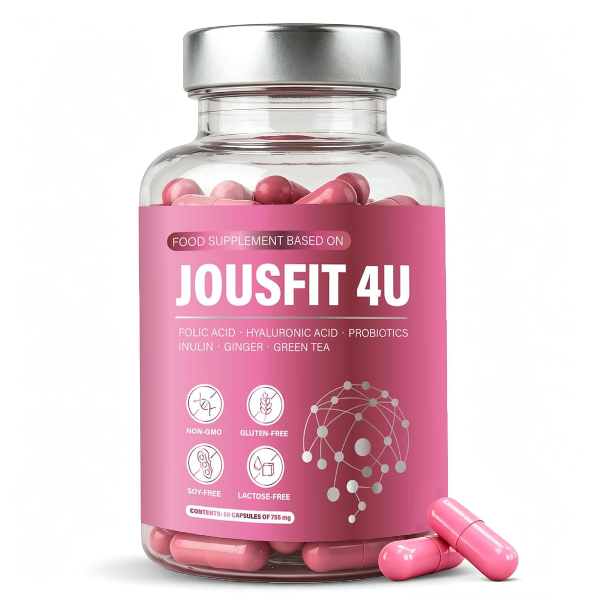 JOUSFIT 4U Capsulas vegan 60 capsules vue avant