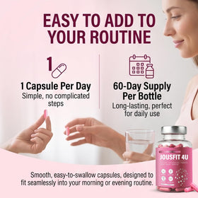 JOUSFIT 4U Capsulas vegan capsules sur une table