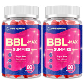 Jovaniquethor Gummies BBL pour Femmes, boîte de 120 gummies saveur pêche