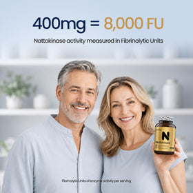 Joyung Nattokinase 8000FU capsules sur une table