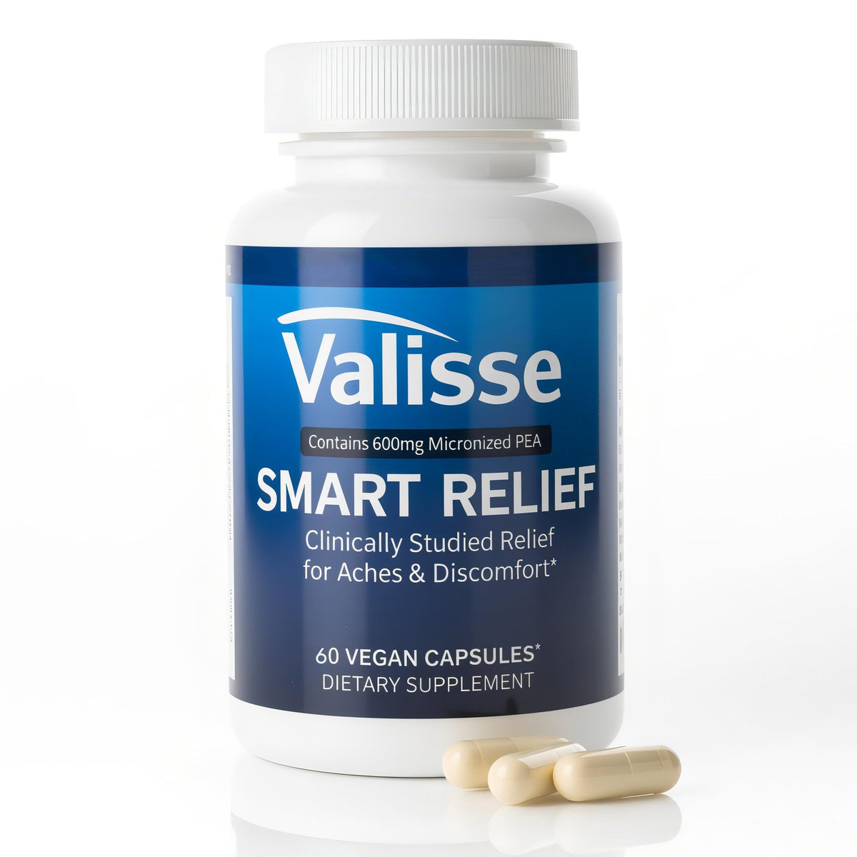 Jqewlg Valisse Smart Relief Pea 600mg capsules front view