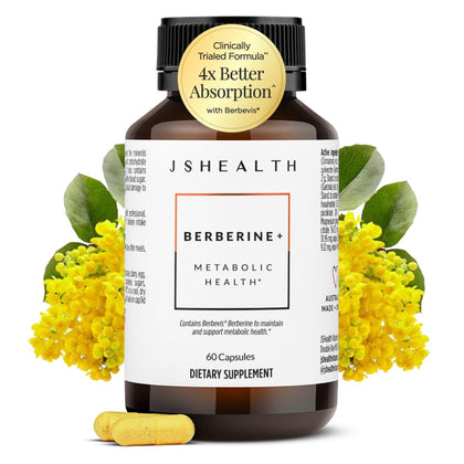 JSHealth Complément Alimentaire Berbérine 1050mg vue de face