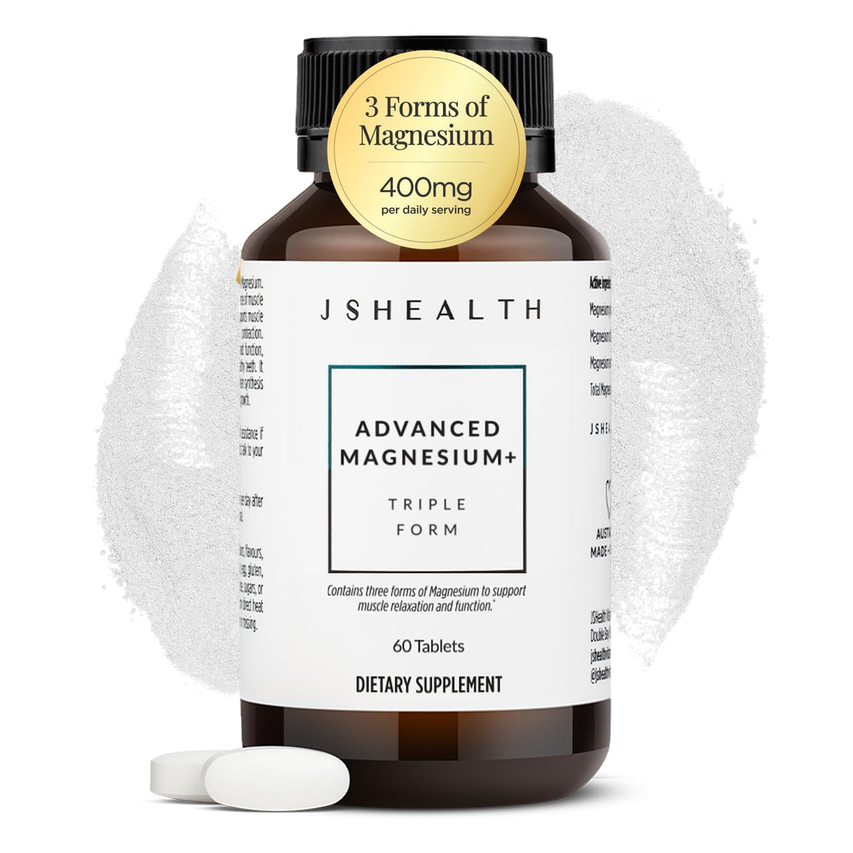 JSHealth Complément Alimentaire Magnésium 400mg boîte avant