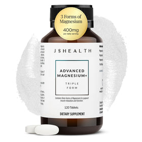 JSHealth Complément Alimentaire Magnésium 400mg - vue avant de l'emballage