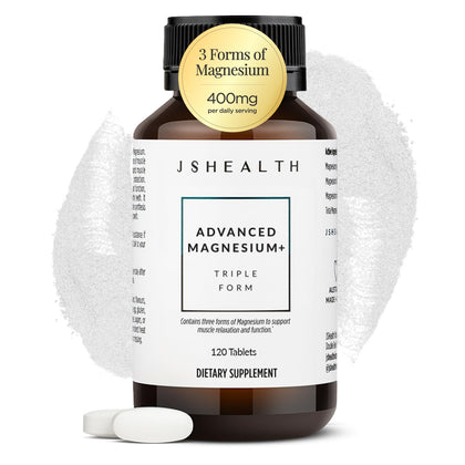 JSHealth Complément Alimentaire Magnésium 400mg - vue avant de l'emballage