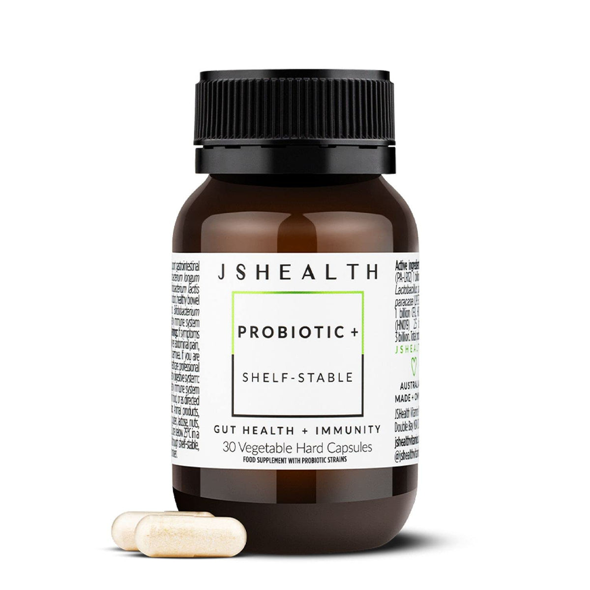 JSHealth Complément Alimentaire Santé Intestinale 30 Capsules vue avant