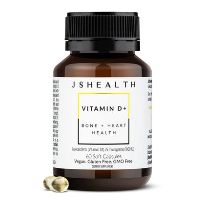 JSHealth Vitamine D3 Vegan 1000UI 60 comprimés - vue de face