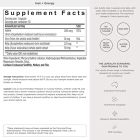 JSHealth Vitamines de Croissance Capillaire Femme - utilisation quotidienne