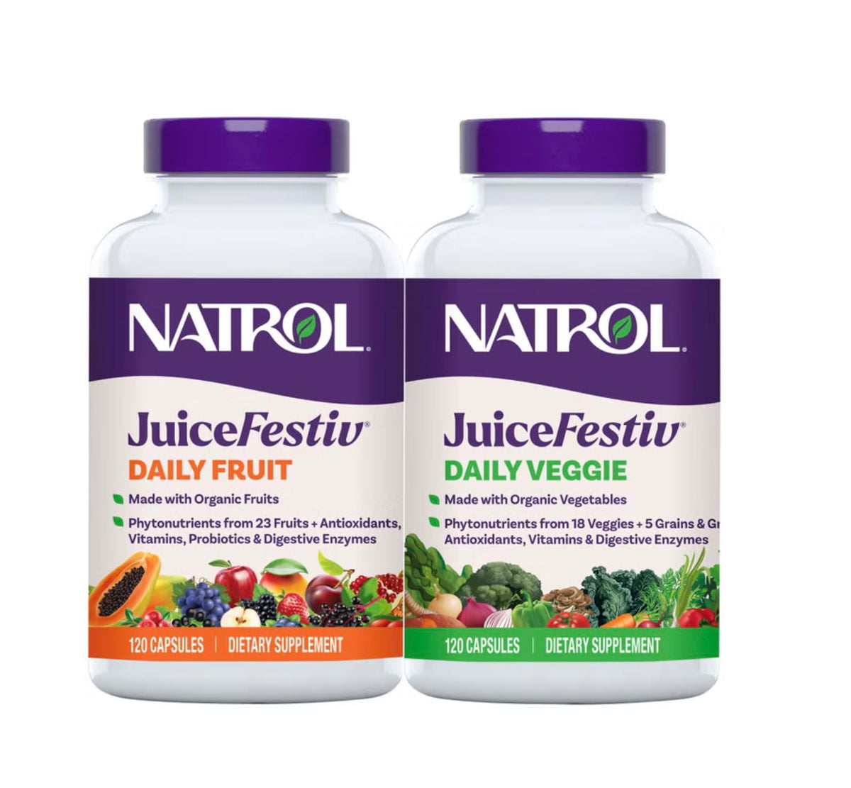 Juice Festiv 240 capsules fruits et légumes vue de face