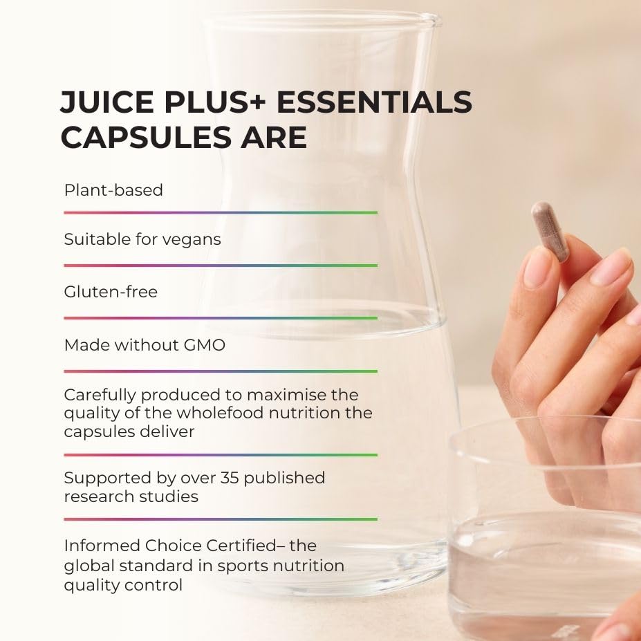 Juice Plus+ Fruit Blend étiquette avec informations nutritionnelles