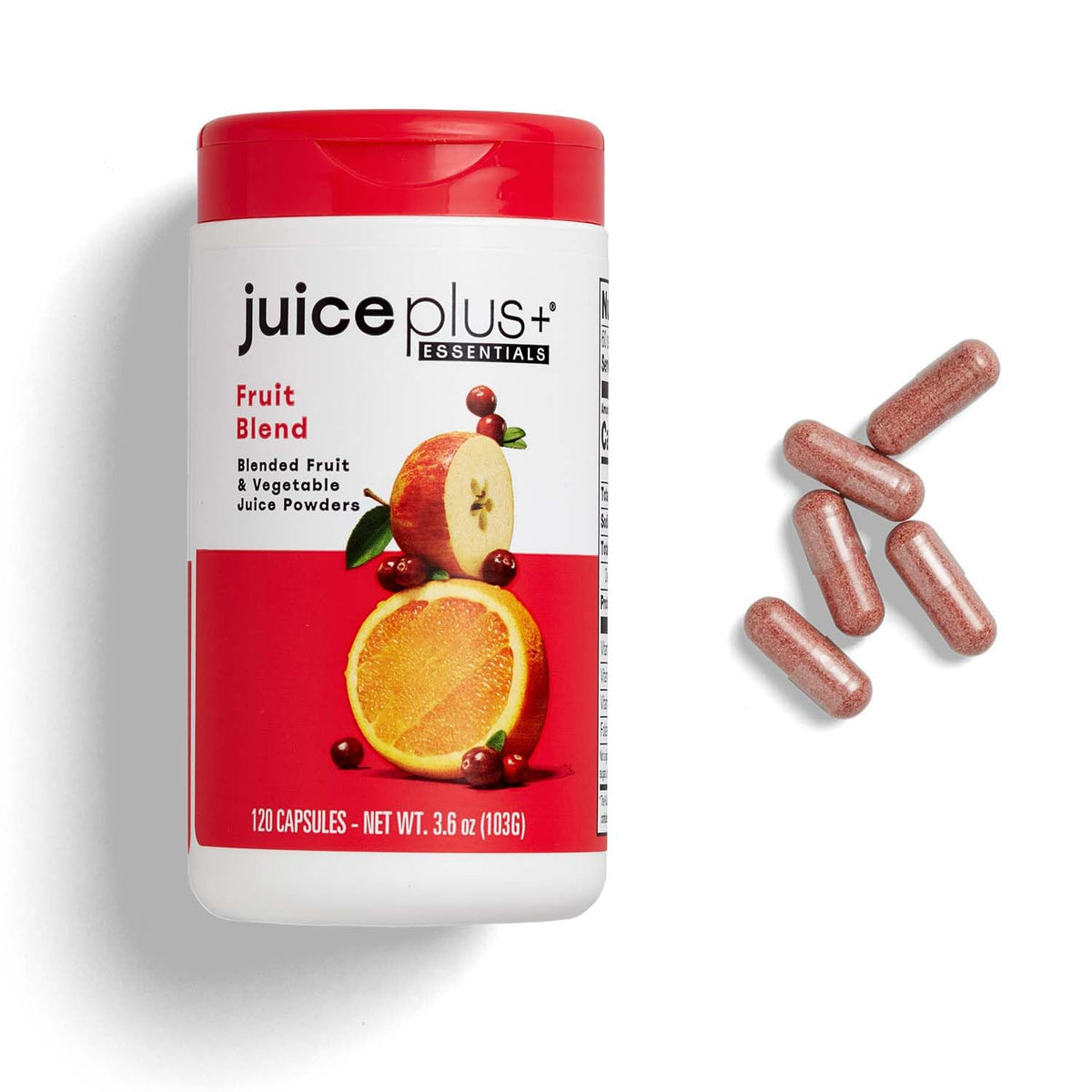 Juice Plus+ Fruit Blend paquet de 60 portions vue de face