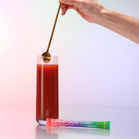 Juice Plus+ Mélange de Superaliments en utilisation quotidienne