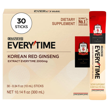JUNG KWAN JANG Extrait de Ginseng Rouge Coréen 2000mg sachets
