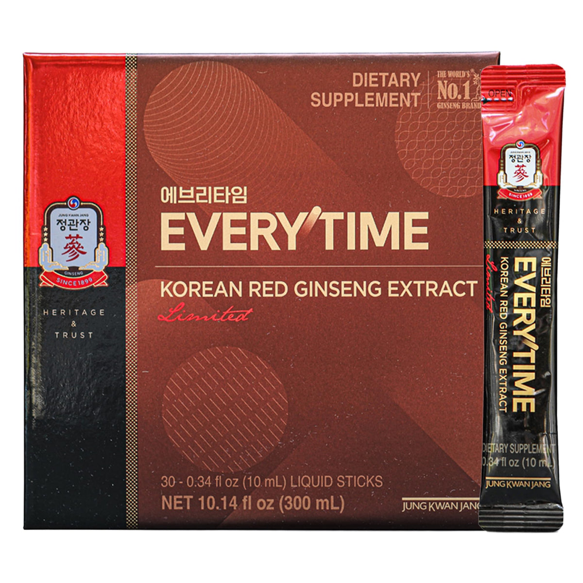 JUNG KWAN JANG Extrait de Ginseng Rouge Coréen 30 sachets vue de face