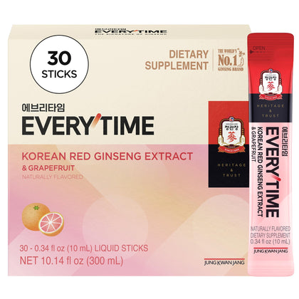 JUNG KWAN JANG Extrait de Ginseng Rouge Coréen 30 sticks en boîte