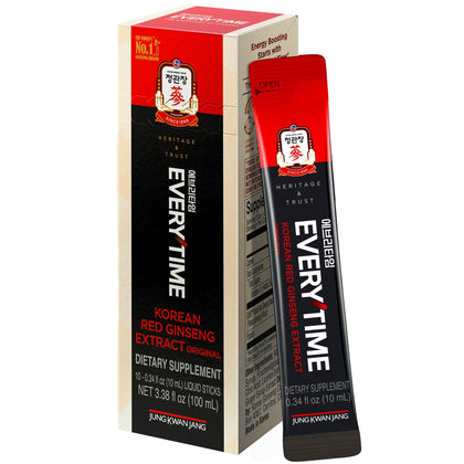 JUNG KWAN JANG Extrait de Ginseng Rouge Coréen 3000mg, stick individuel