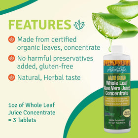Jus d'Aloe Vera Aloe Life saveur papaye orange 16 oz