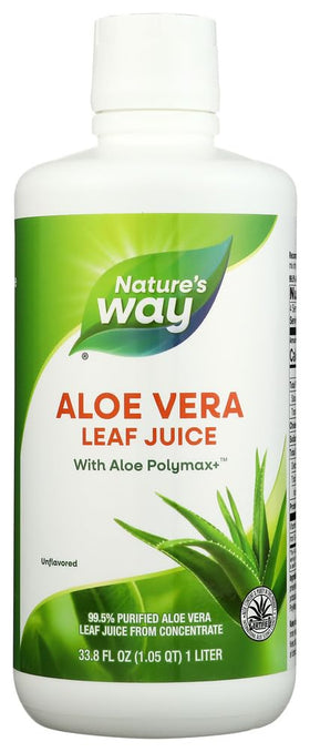 Jus de Feuille d'Aloe Vera Nature's Way 1L, vue avant