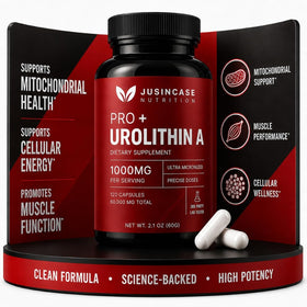 JUSINCASE NUTRITION Urolithin A PRO Capsules 1000mg boîte vue de face
