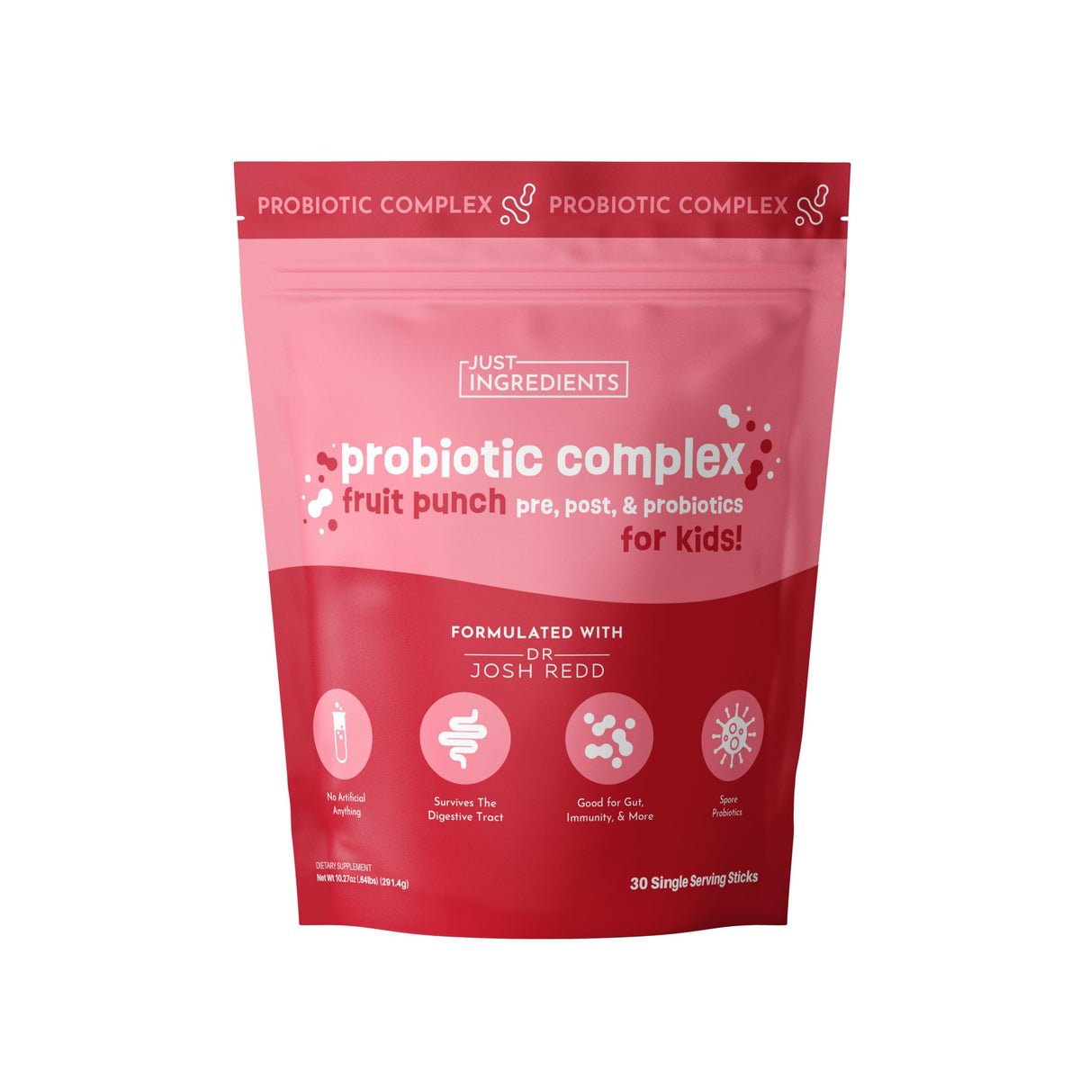 JUST INGREDIENTS Mélange Probiotique Enfants sachets devant