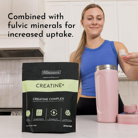 JUST INGREDIENTS Poudre de Créatine Monohydrate 175g - étiquette