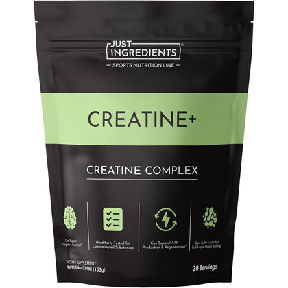 JUST INGREDIENTS Poudre de Créatine Monohydrate 175g - vue de face