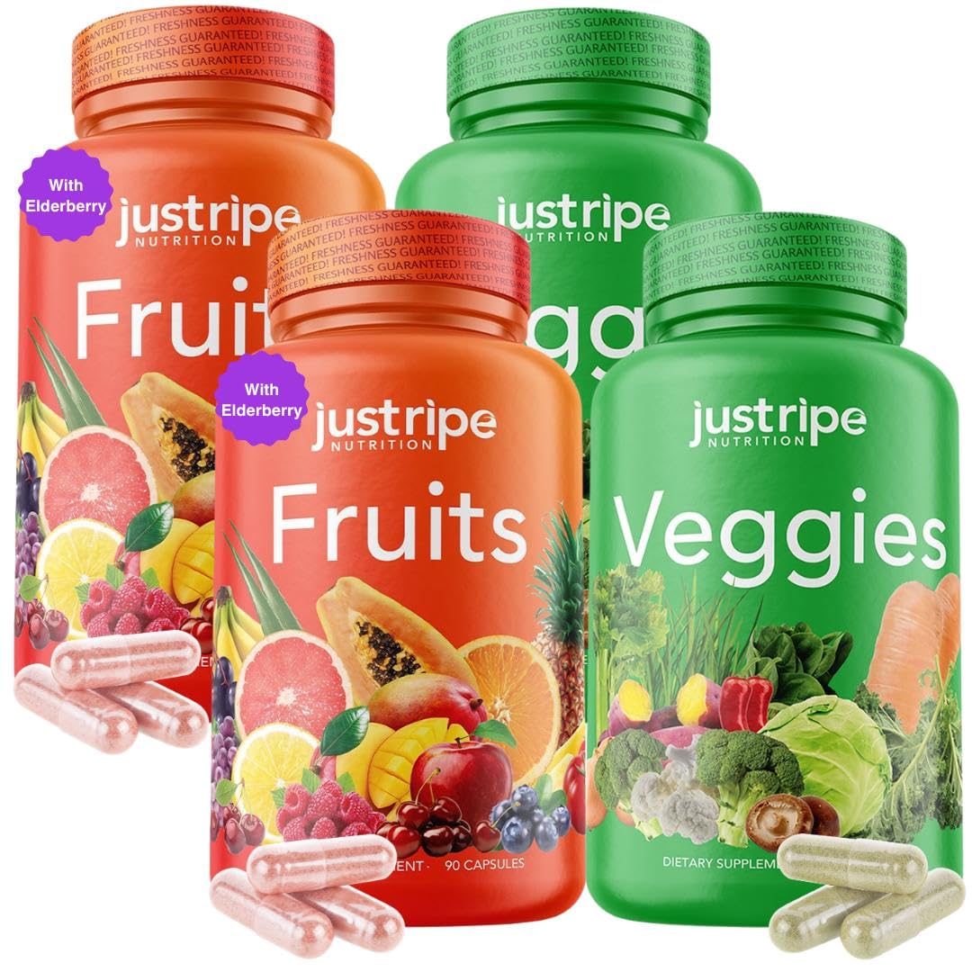 Just Ripe Nutrition Compléments Alimentaires Fruits et Légumes 90 Capsules - vue avant