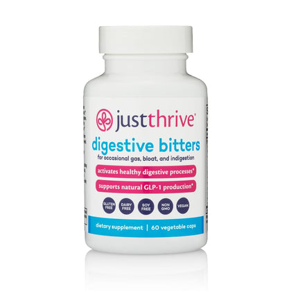 Just Thrive Capsules Bitters daily 50g vue avant