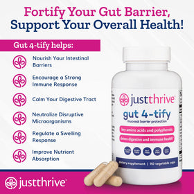 Just Thrive Gut 4-tify complément alimentaire 109g avec capsules