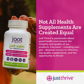 Just Thrive Just Calm 41g en usage quotidien sur une table